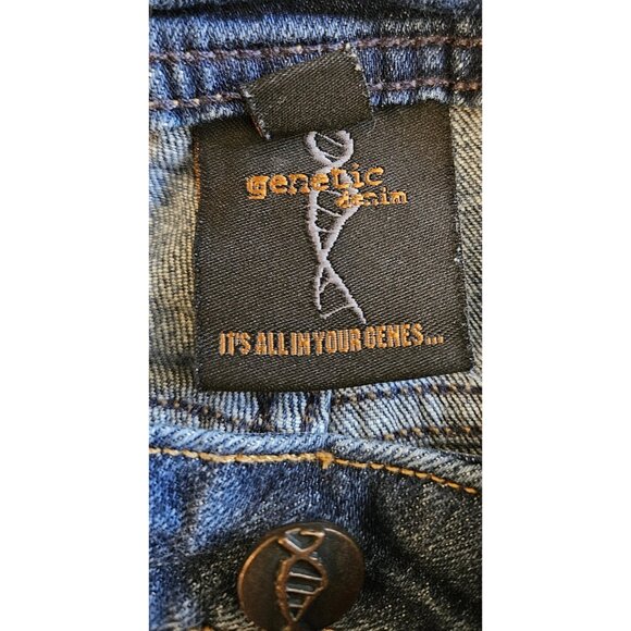 Genetic Denim Jeans Womens Size 27 Blue Denim Skinny The Shane Distressed - Picture 6 of 16